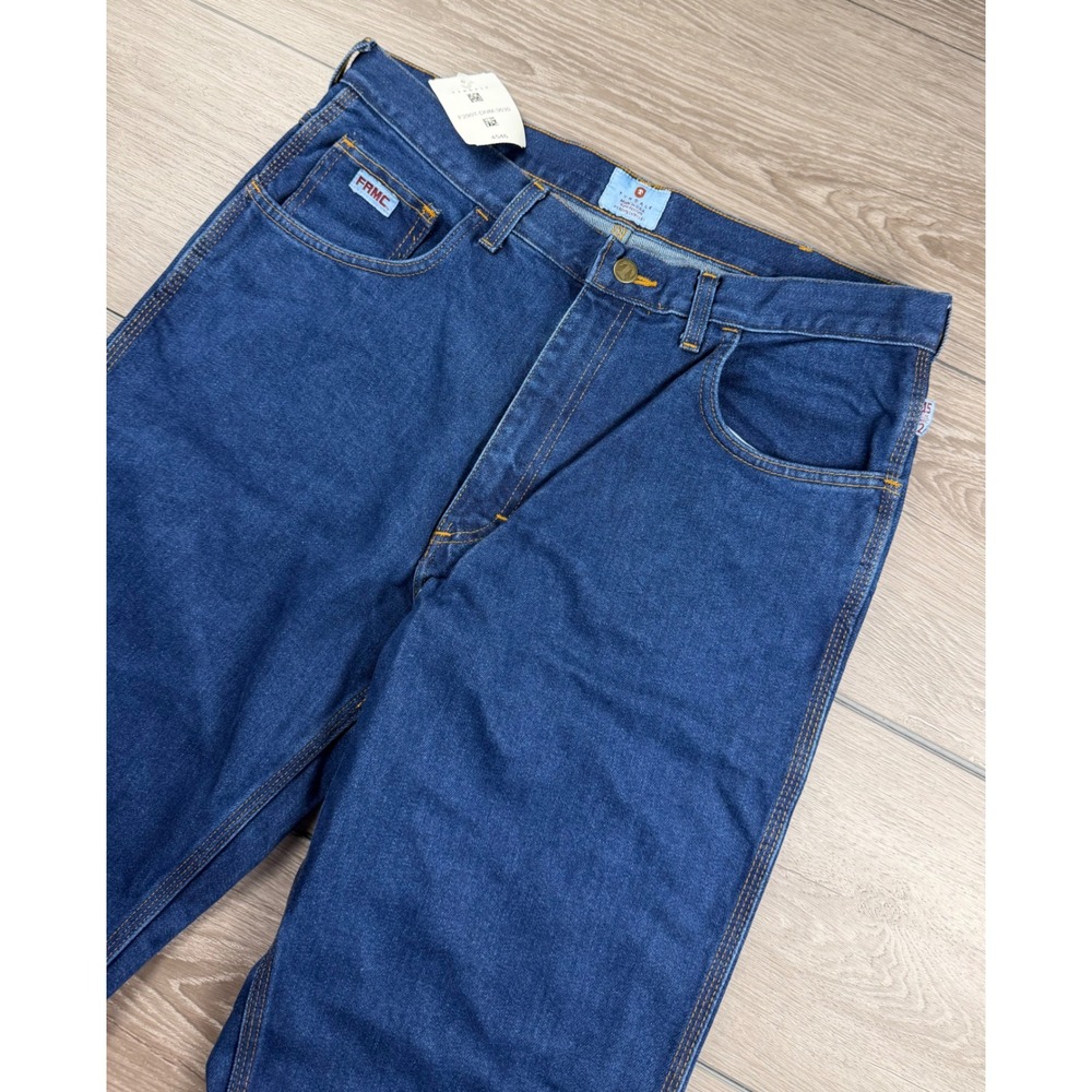 Tyndale Mens FRMC Flame Resistant Cargo Work Jeans Denim Blue 36x30